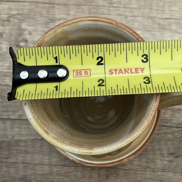 2 Vintage La Poterie Mugs Provence France Art Pottery Gassin Fruit - Picture 10 of 11